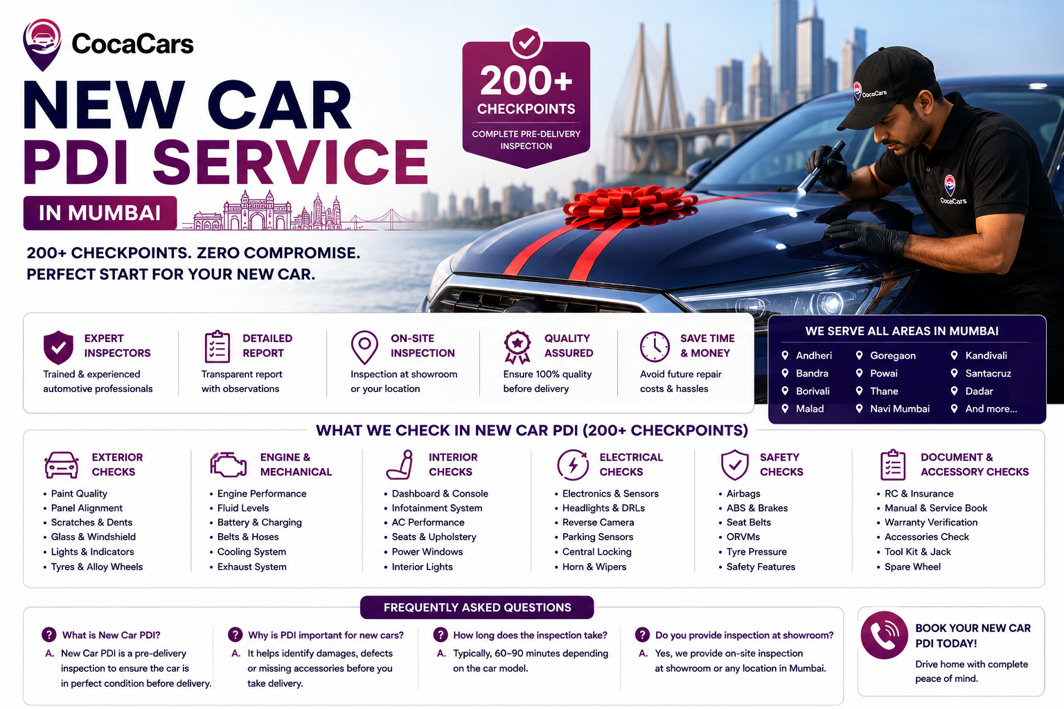 New Car PDI Service in Mumbai